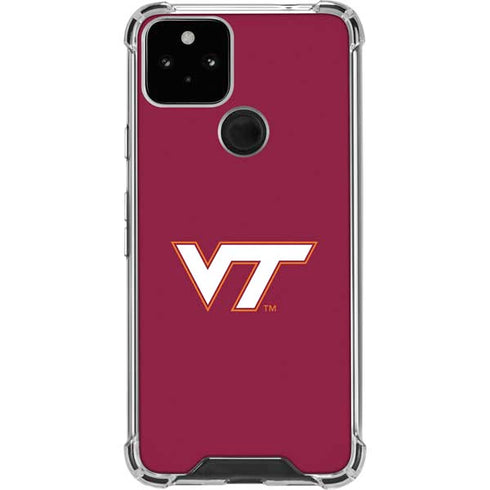 Virginia Tech Maroon Google Pixel 5 Clear Case